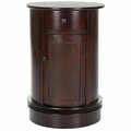 Safavieh Toby Oval Cabinet - Dark Cherry AMH5712D